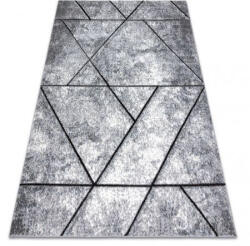 My carpet company My Carpet Company Modern Cozy 8872 Wall, Geometriai, Háromszögek Szürke/Kék 80x150 cm Szőnyeg