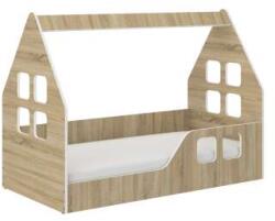Wooden Toys Montessori Házikó Gyerekágy Sonoma 140 x 70 cm - Jobbos