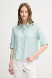 Benetton Cămașă de femei din in PPYH-KDD0CL_60X (5BML5QB75)