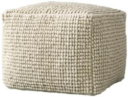 Bloomingville Világos Gyapjú Kocka Puff