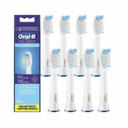Oral-B Fogkefefej Braun Oral-B Pulsonic Clean pótfej fehér 8db (4210201395348)