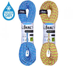 Beal félmászó kötél Ice Line Unicore 8, 1 mm 2 × 60 m, ánizs / smaragd