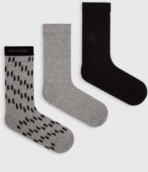 Karl Lagerfeld șosete 3-pack K/MONOGRAM 99KK-LGM0R1_90X (245M6004)