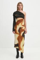 Nanushka rochie de matase EIRAH 9BYH-SUD1UY_COP (NW24FWDR41050)
