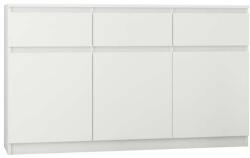  Komód 3 Fiók 3 Ajtó S3, Fehér
