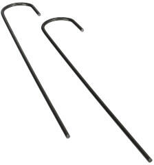  Leszúrható "J" alakú fémkapocs - 20 cm (10 darab) ("J" alakú 20 cm leszúrótüske)