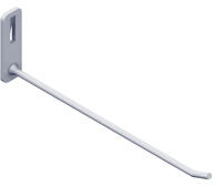  Perforált lemezes szerszámfal: Fém szerszámtartó akasztó (hosszú) szürke (4 db) (1704060)