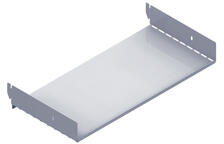  Perforált lemezes szerszámfal: Felakasztható fém polc (15x31 cm) fehér (2 db) (1704075)
