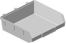  Perforált lemezes szerszámfal: Műanyag szerszámos doboz (13.5x13.5x4 cm) fehér (1704033)