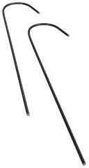  Leszúrható "J" alakú fémkapocs - 25 cm (10 darab) ("J" alakú 25 cm leszúrótüske)