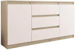  Komód 3 Fiók 2 Ajtó R140-S3 - Sonoma Mix