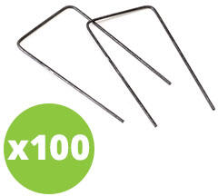  Leszúrható "U" alakú fémkapocs - 15 cm x 7.5 cm (100 darab) (leszuro tuske - 15x7,5cm)