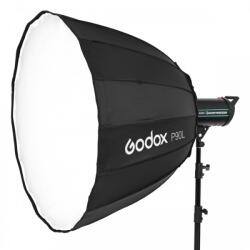 GODOX P90L Softbox Hatszögletű Ernyő Reflektor - Fekete (90cm) (6952344211755) (6952344211755)