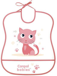 Canpol Babies Műanyag puha előke - Cica