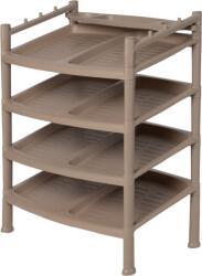 Phoenix Raft pentru pantofi 4 etaje Brown 52 x 34 x 67 cm, maro Pantofar