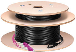 LogiLink Fiber főkábel U-DQ(ZN)BH, 4 eres multimódusú OM4, 140 m, LC/UPC - LC/UPC (FT1U140)