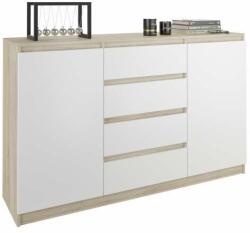  Komód 4 Fiók 2 Ajtó R160-S4 - Sonoma Mix