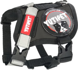 MONTANA DOG RnD ham de siguranță pentru câini (Negru) (XXS; Circumferința pieptului: 31-36 cm, Circumferința gâtului: 25-29 cm)