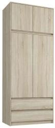 Mobene Gardróbszekrény B9N 2 Ajtós - 2 Fiókos , Sonoma