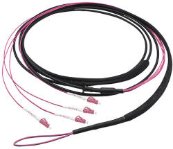 LogiLink Fiber törzskábel U-DQ(ZN)BH, 4 eres multimódusú OM4, 30 m, LC/UPC - LC/UPC (FT1U030)