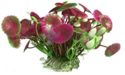 Acvariu plantă artificială frunze în formă de scut și fluture 11 cm