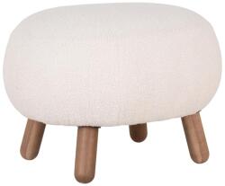 House Nordic Báránybőr Hatású Fehér Puff 60x50 cm