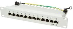 LogiLink Cat. 6 Patch Panel 12-Port 10" , STP, grey (NP0041)