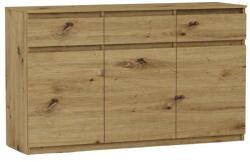  Komód 3 Fiók 3 Ajtó S3 - Artisan Tölgy