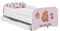 Wooden Toys Miki Gyerekágy 140 x 70 cm Matraccal És Ágyneműtartóval - Kapibara Keksz