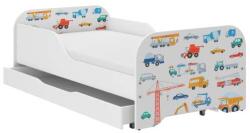 Wooden Toys Miki Gyerekágy 140 x 70 cm Matraccal És Ágyneműtartóval - Járgányok