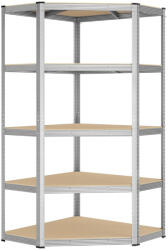 Intenso fém sarokpolc- 180 x 90/90 x 40 cm (5 polc)
