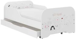 Wooden Toys Miki Gyerekágy 160 x 80 cm Matraccal, Ágyneműtartó Nélkül - Best Friends