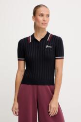 Guess póló gyapjúkeverékből SABINA - sötétkék L