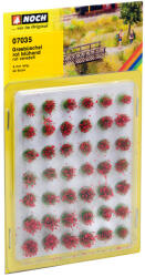 Noch 07035 Fűcsomók, virágzó fű (virág), piros, 6 mm, 42 db (4007246070350)