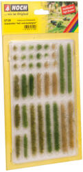 Noch 07125 Fűcsomók és fűcsíkok, világos- és sötétzöld, 6 mm, 36 db (4007246071258)