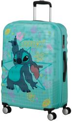 American Tourister WAVEBREAKER Disney STICH FLOWER négykerekű közepes bőrönd 152581-A721