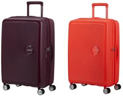 American Tourister 2025 SOUNDBOX bővíthető négykerekű közepes bőrönd 88473
