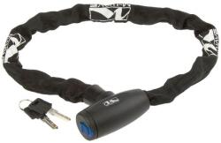 M-Wave kulcsos láncos zár, 85 cm x 6 mm, fekete