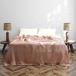 MAJOLI by Bahar Tekstil® Cuvertura gofrata din bumbac 100% 240x260 cm, Optimus Ballet Roz