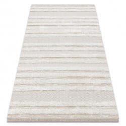 My carpet company My Carpet Company Fonott Sizal Moroc 22329 Cikcakk, Vonalak Boho Rojt Szerkezeti Bézs/Krém 136x190 cm Szőnyeg