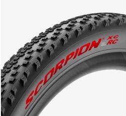 Pirelli Scorpion piros XC RC 29x2, 4 (60-622) MTB külső gumi, kevlárperemes, SmartGrip, TLR, 120 TPI, Prowall, TL-Ready, piros felirattal, 726g