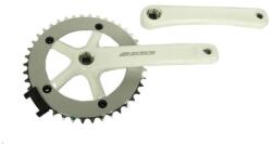 Suntour SCSP42SP négyszögtengelyes single speed hajtómű, 42T, 170 mm, alumínium, fehér