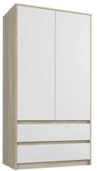 Mobene Gardróbszekrény B9 2 Ajtós - 2 Fiókos , Sonoma Mix