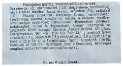 Forpro CarbControl LowCarb fehérje kenyér 250g
