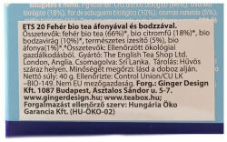 English Tea Shop bio fehér tea (áfonya-bodza) (20x1, 5g) 20db