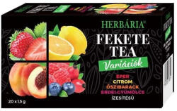 Herbária tea variációk eper-citrom-őszibarack-erdei gyümölcs 20db