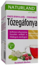 Naturland prémium tőzegáfonya-feketeáfonya-cickafarkfű tea (20x1, 2g) 20db