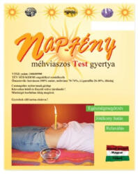 Nap-Fény testgyertya - teafa 10db
