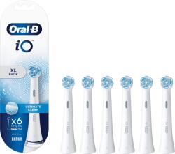 Oral-B iO Ultimate Clean 10Po010365 Fogkefefej - 6 db/ Csomag, Fehér