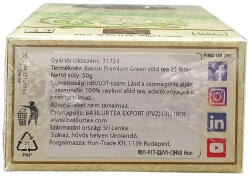 BASILUR premium green zöld tea (25x2g) 25db